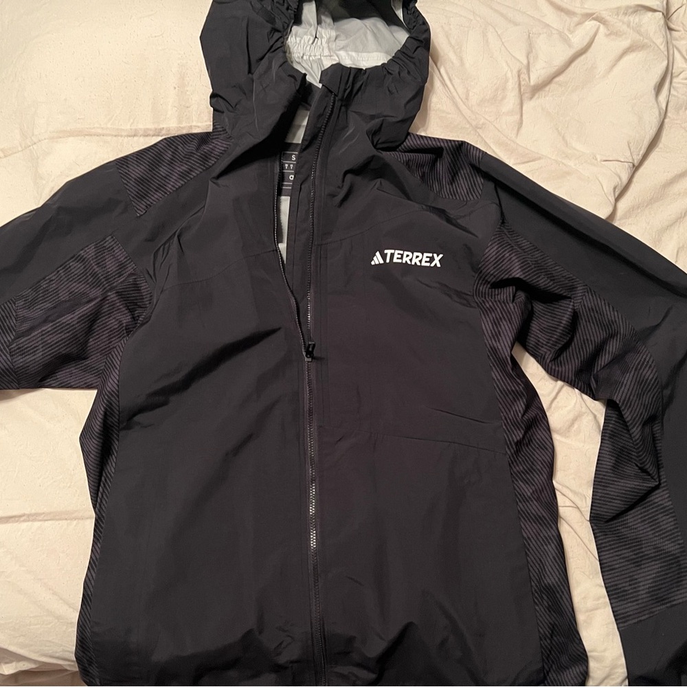 Adidas Black and Gray Slim Fit Jacket